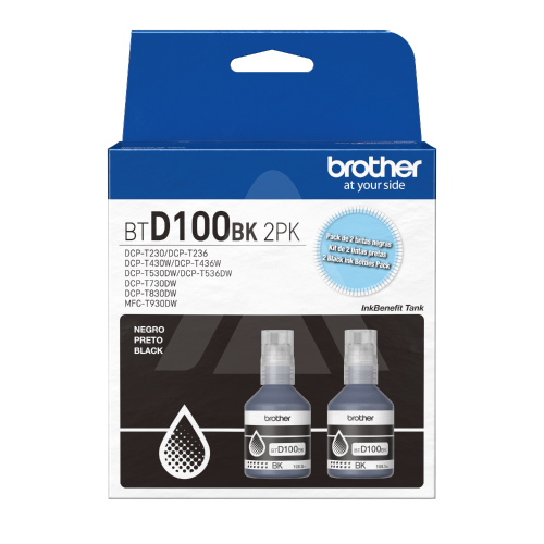 TINTA BROTHER BLACK - T230/T430W/T530DW/T730DW/T930DW